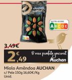 Oferta de MIOLO AMÊNDOA AUCHAN GOURMET COM PELE 150 G por 2,49€ em Auchan
