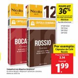 Oferta de Cápsulas de café Nicola por 1,99€ em Lidl
