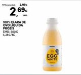 Oferta de Claras de ovo prozis por 2,69€ em Continente Bom dia