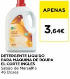 Oferta de Detergente líquido El Corte Inglés por 3,64€ em El Corte Inglés