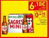 Oferta de Cerveja Sagres Mini por 6,18€ em Recheio