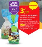 Oferta de OVINHOS CHOC BRANCO VENDOME por 3,39€ em Auchan