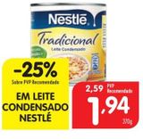 Oferta de Leite condensado Nestlé por 1,94€ em Minipreço