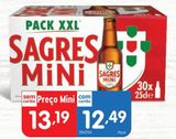Oferta de Cerveja Sagres Mini por 12,49€ em Minipreço