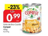 Oferta de Grão de bico Compal por 0,99€ em Minipreço
