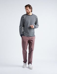 Oferta de Calças de Sarja 'Slim Fit', Homem, Castanho Claro por 22,99€ em MO