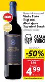 Oferta de Vinho tinto monte da Ravasqueira por 4,99€ em Lidl