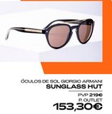 Oferta de Óculos de sol Armani por 153,3€ em Vila do Conde Porto Fashion Outlet