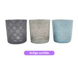Oferta de CASTIÇAL ACTUEL EM VIDRO por 2,99€ em Auchan