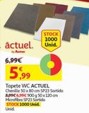 Oferta de TAPETE WC CHENILLE ACTUEL por 5,99€ em Auchan