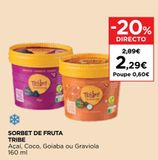 Oferta de Sorbet de fruta tribe  por 2,29€ em superCOR