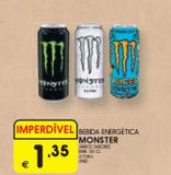 Oferta de Bebida energética Monster por 1,35€ em Meu Super