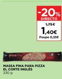 Oferta de Massa de pizza El Corte Inglés por 1,4€ em El Corte Inglés