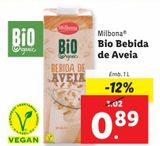 Oferta de Bebida de aveia Milbona por 0,89€ em Lidl