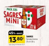 Oferta de Cerveja Sagres Mini por 13,8€ em Coviran