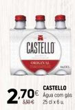 Oferta de Água com gás Castello por 2,7€ em Coviran