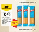 Oferta de Esparguete Nacional por 0,93€ em Continente Bom dia