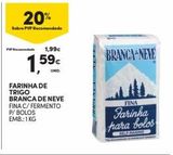 Oferta de Farinha de trigo Branca De Neve por 1,59€ em Continente Bom dia