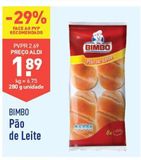 Oferta de Pão de leite Bimbo por 1,89€ em Aldi