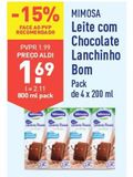 Oferta de Achocolatado Mimosa por 1,69€ em Aldi