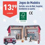Oferta de Brinquedos de madeira por 13,99€ em Aldi