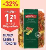 Oferta de Macarrão Milaneza por 1,21€ em Aldi