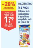 Oferta de Gelados por 1,79€ em Aldi