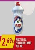 Oferta de Detergente Fairy por 2,69€ em Miranda Supermercados