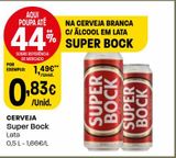 Oferta de Lata de cerveja Super Bock por 0,83€ em Intermarché