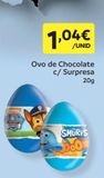 Oferta de Ovo de chocolate por 1,04€ em Amanhecer