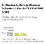 Oferta de Cápsulas de café por 59,99€ em El Corte Inglés