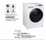 Oferta de Lavadora e secadora Samsung por 649€ em El Corte Inglés