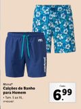 Oferta de Calções de banho por 6,99€ em Lidl