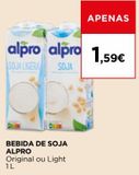 Oferta de Leite de soja Alpro por 1,59€ em El Corte Inglés