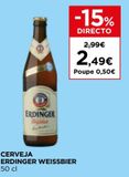 Oferta de Cerveja alemã Erdinger por 2,49€ em El Corte Inglés